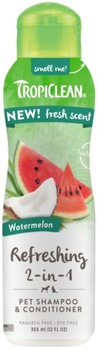 Tropiclean szampon 2 w 1 odświeżający arbuzowy 355ml