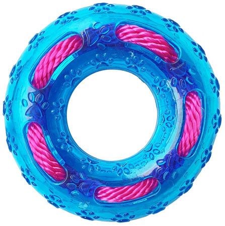 Lupi Pets ring TPR z liną 12,5cm - zabawka dla psa