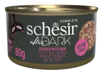 Schesir Kurczak z szynką w rosole 80g - mokra karma dla kotów dorosłych