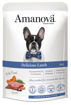 Amanova jagnięcina 100g - mokra karma dla dorosłych psów
