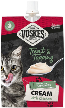 Voskes Cream sos z tuńczykiem i wołowiną w tubce 90g - przysmak dla kotów