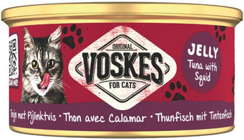 Voskes tuńczyk z kalmarem w galaretce puszka 85g - mokra karma dla dorosłych kotów