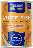 Fish4Dogs biała ryba z batatami i zieloną fasolką 395g - mokra karma dla dorosłych psów