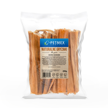 Petmex Skóra barania 200g - naturalny gryzak dla psów