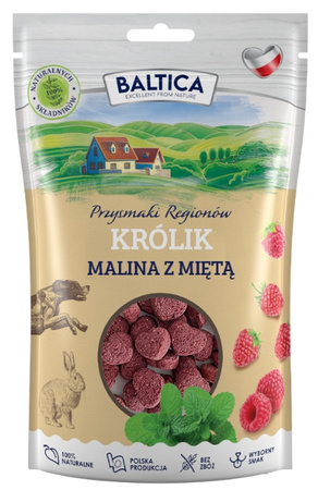 Baltica  Przysmaki Regionów Królik z maliną i miętą 100g