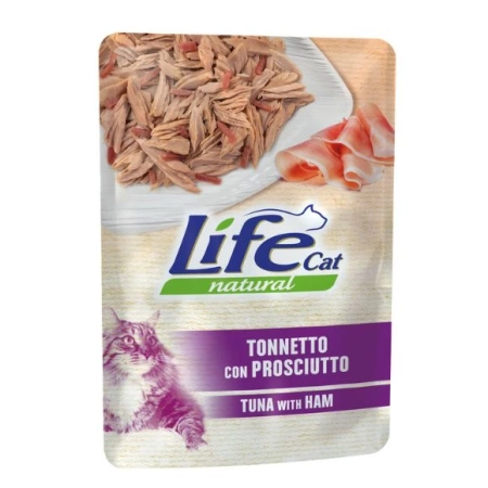 Life Cat tuńczyk z szynką 70g - mokra karma dla dorosłych kotów