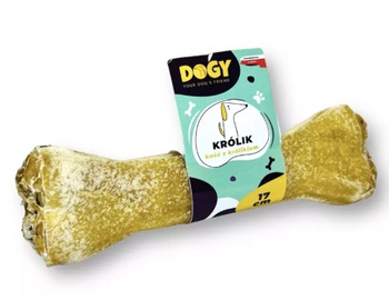 Dogy kość do żucia z królikiem i marchewką 17cm - naturalny gryzak dla psa