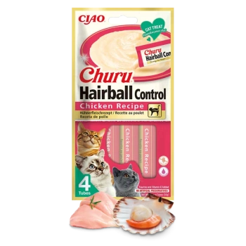 Inaba Cat Churu Hairball kurczak 4x14g
