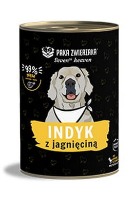 Paka Zwierzaka Seventh Heaven Indyk z jagnięciną 400g - mokra karma dla psów w każdym wieku