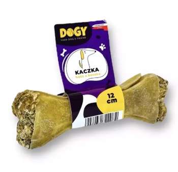 Dogy kość do żucia z kaczką i jabłkiem 12cm - naturalny gryzak dla psa