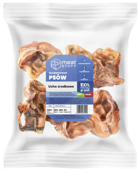Meat Stuff ucho środkowe 500g - naturalny gryzak dla psa