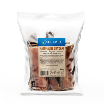 Petmex Przełyk wołowy płaski 200g - naturalny gryzak dla psów