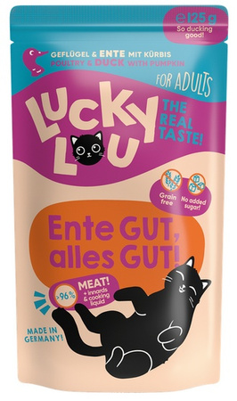 Lucky Lou Lifestage Drób i kaczka 125g - mokra karma dla dorosłych kotów
