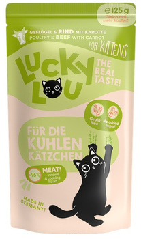 Lucky Lou Lifestage Kitten Drób i wołowina 125g - mokra karma dla kociąt