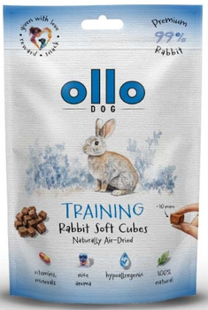 Ollo Air-Dried Rabbit Cubes 80g - przysmaki dla psa z królika