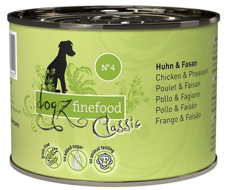 Dogz Finefood Classic N.04 Kurczak i bażant 200g - mokra karma dla dorosłych psów
