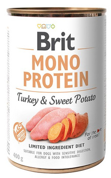 Brit Mono Protein Turkey & Sweet Potato 400g - mokra karma dla dorosłych psów