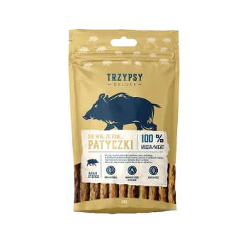 Trzypsy Deluxe patyczki z dzika 70g - przysmak dla psów