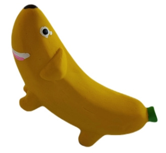 Lupi Pets banan 14cm - lateksowa zabawka dla psa
