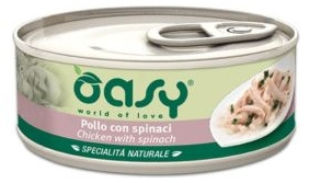 Oasy Natural kurczak ze szpinakiem 150g - mokra karma dla dorosłych kotów