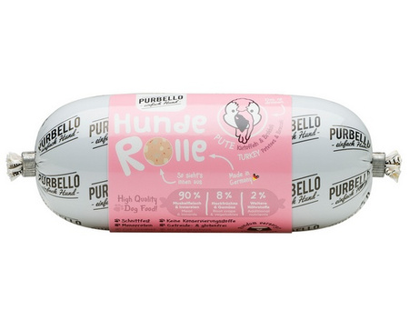 Purbello Monoprotein Sausage Indyk 200g - mokra karma dla psów