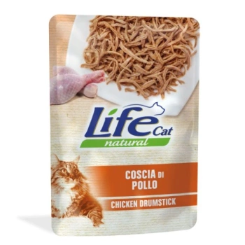 Life Cat udko z kurczaka z marchewką 70g - mokra karma dla dorosłych kotów