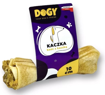 Dogy kość do żucia z kaczką i jabłkiem 10cm - naturalny gryzak dla psa