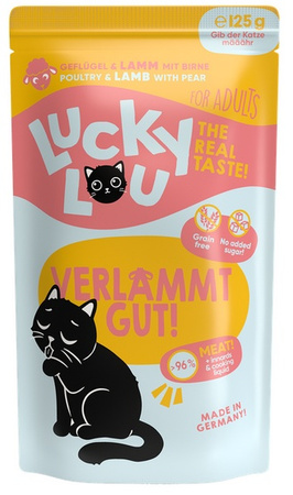 Lucky Lou Lifestage Drób i jagnięcina 125g - mokra karma dla dorosłych kotów