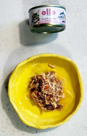 Ollo Cat nr2 tuńczyk z kurczakiem i łososiem 70g - mokra karma dla dorosłych kotów