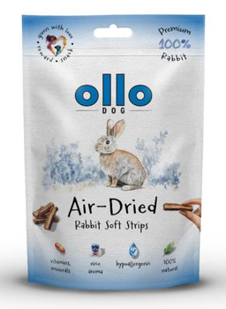 Ollo Air-Dried Rabbit Strips 80g - przysmaki dla psa z królika
