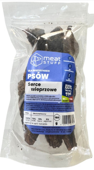 Meat Stuff serce wieprzowe 150g - naturalny gryzak dla psa