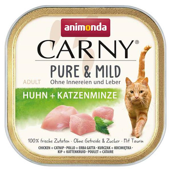 Animonda Carny Pure&Mild kurczak z kocimiętką tacka 100g