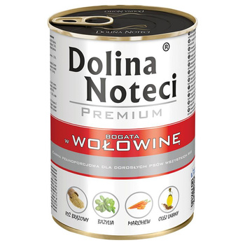 Dolina Noteci Premium Pies Wołowina puszka 400g