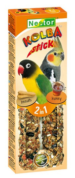 Nestor Kolba 2w1 Papuga średnia biszkopt i miód 2szt