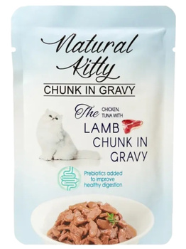 Natural Kitty kurczak, tuńczyk, jagnięcina w sosie 85g - karma mokra dla dorosłych kotów