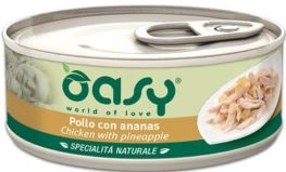 Oasy Natural kurczak z ananasem 150g - mokra karma dla dorosłych kotów