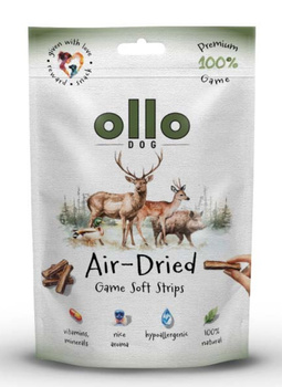 Ollo Air-Dried Game Strips 80g - przysmaki dla psa z dziczyzny