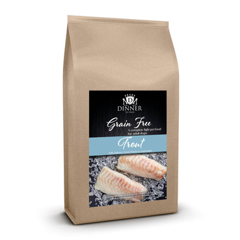 Dinner Light Pstrąg z batatami i szparagami 2kg - hipoalergiczna, bezzbożowa karma dla dorosłych psów ze skłonnością do nadwagi