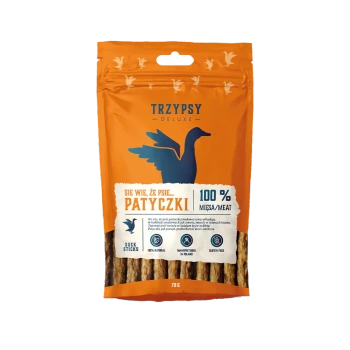 Trzypsy Deluxe patyczki z kaczki 70g - przysmak dla psów