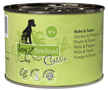Dogz Finefood Classic N.04 Kurczak i bażant 200g - mokra karma dla dorosłych psów