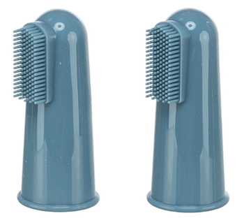 Trixie zestaw silikonowych szczoteczek do zębów dla psa i kota, 6 cm, 2 sztuki