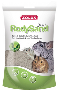 Zolux Rody Sand o zapachu zielonej herbaty 2l - piasek do kąpieli dla gryzoni 