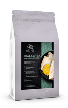 Dinner Cat Sterilised biała ryba z kawiorem ze śledzia 1,5kg - sucha karma dla kotów po sterylizacji