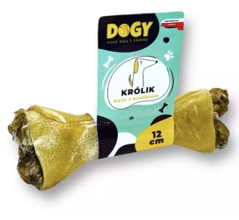 Dogy kość do żucia z królikiem i marchewką 12cm - naturalny gryzak dla psa
