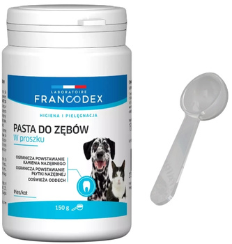 Francodex pasta do zębów dla psów i kotów w proszku 150g