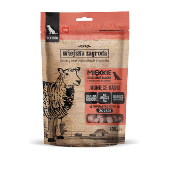 Wiejska Zagroda miękkie jagnięce kąski 100g - przysmak dla psów