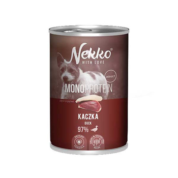 Nekko Monoprotein Kaczka 400g - mokra karma dla dorosłych psów