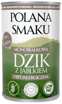 Polana smaku dzik z jabłkiem 400g - mokra karma dla dorosłych psów