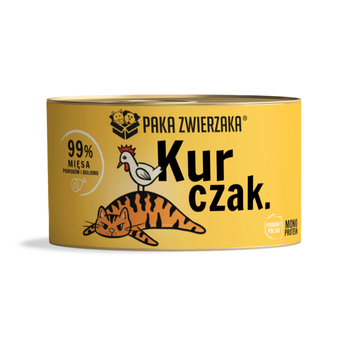 Paka Zwierzaka dla kota kurczak puszka 200g
