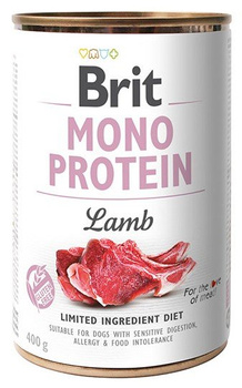 Brit Mono Protein Lamb puszka 400g - mokra karma dla dorosłych psów